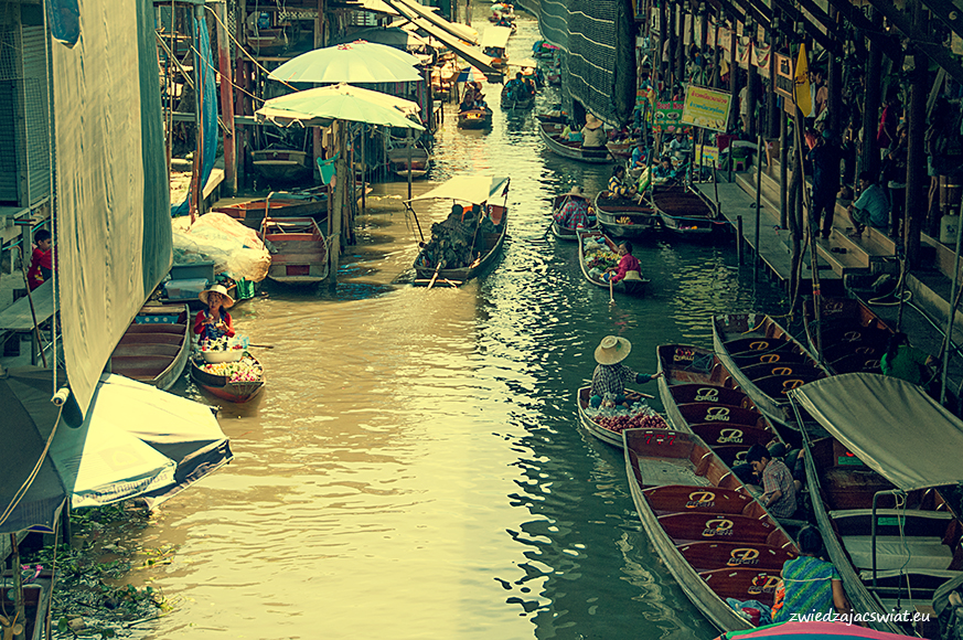 pływający targ w Damnoen Saduak