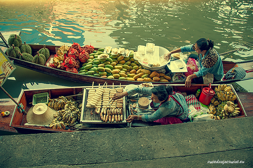 pływający targ w Damnoen Saduak