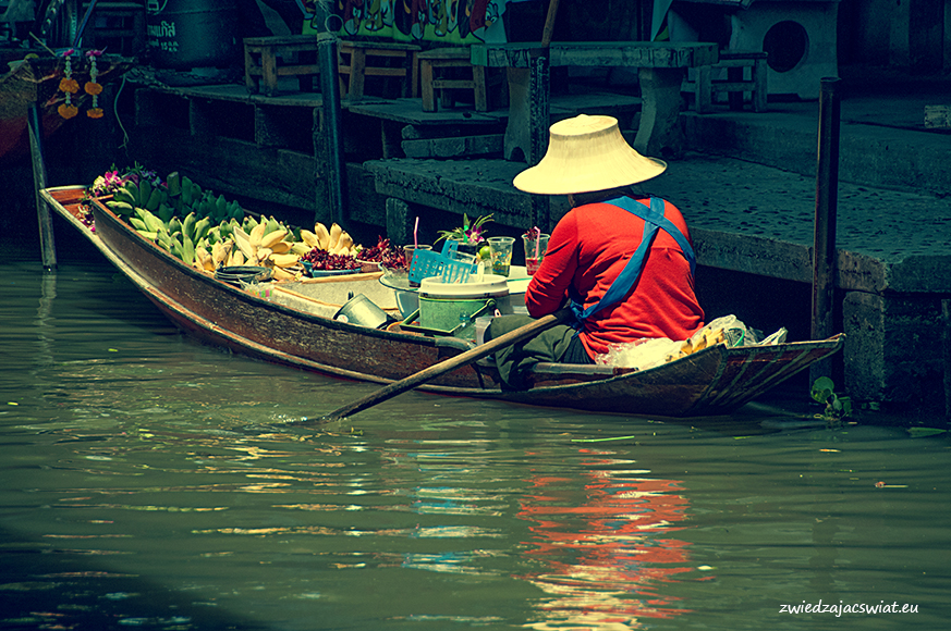 pływający targ w Damnoen Saduak
