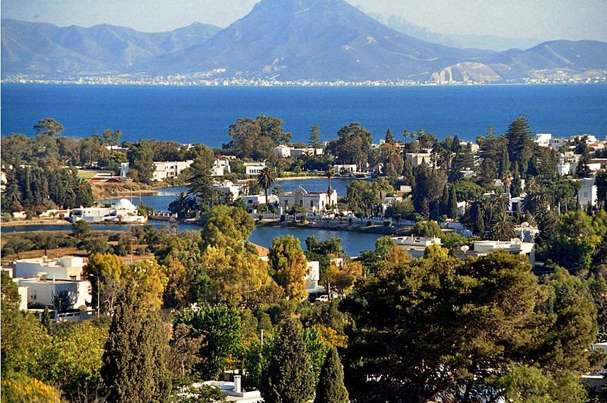 widok ze wzgórza Kartaginy