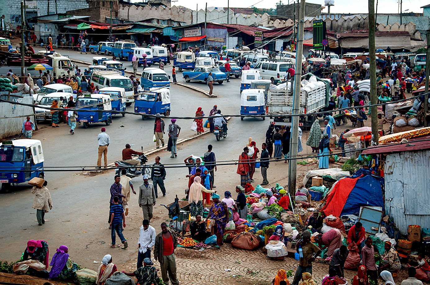 Harer, widok z okna Belayneh Hotel 
